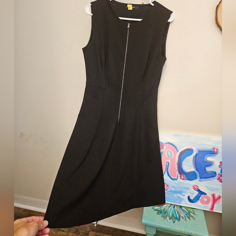 Elegant Black Sleeveless Dress 10 Tahari